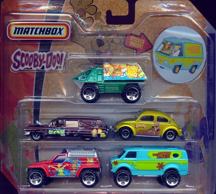 ScoobyDoo Matchbox 5Pack with Mystery Machine sticker 