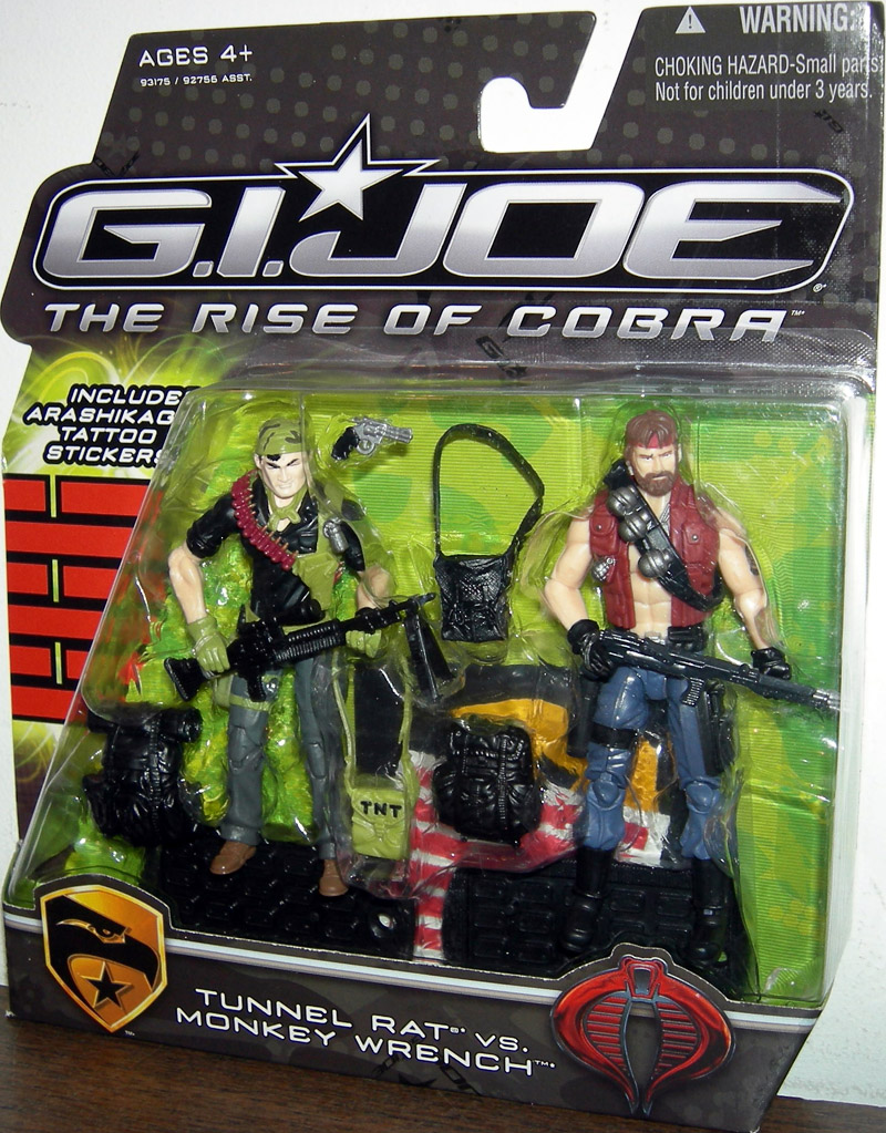 Get your Tunnel Rat and Monkey Wrench figures into position to use their 