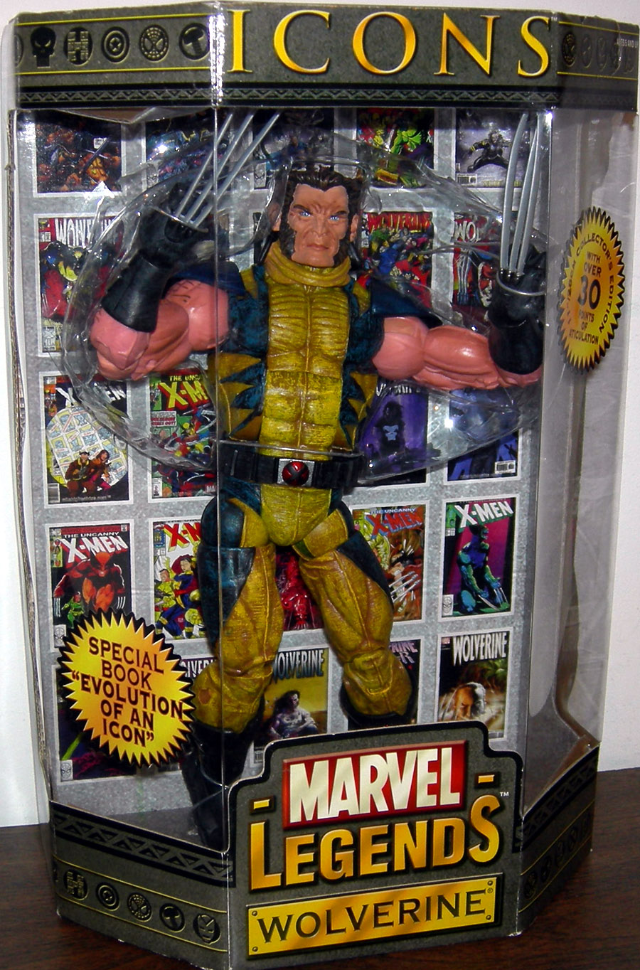 Wolverine Marvel Legends Icons Figure Unmasked Toy Biz