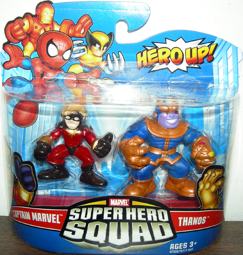 Captain Marvel and Thanos Super Hero Squad action figures