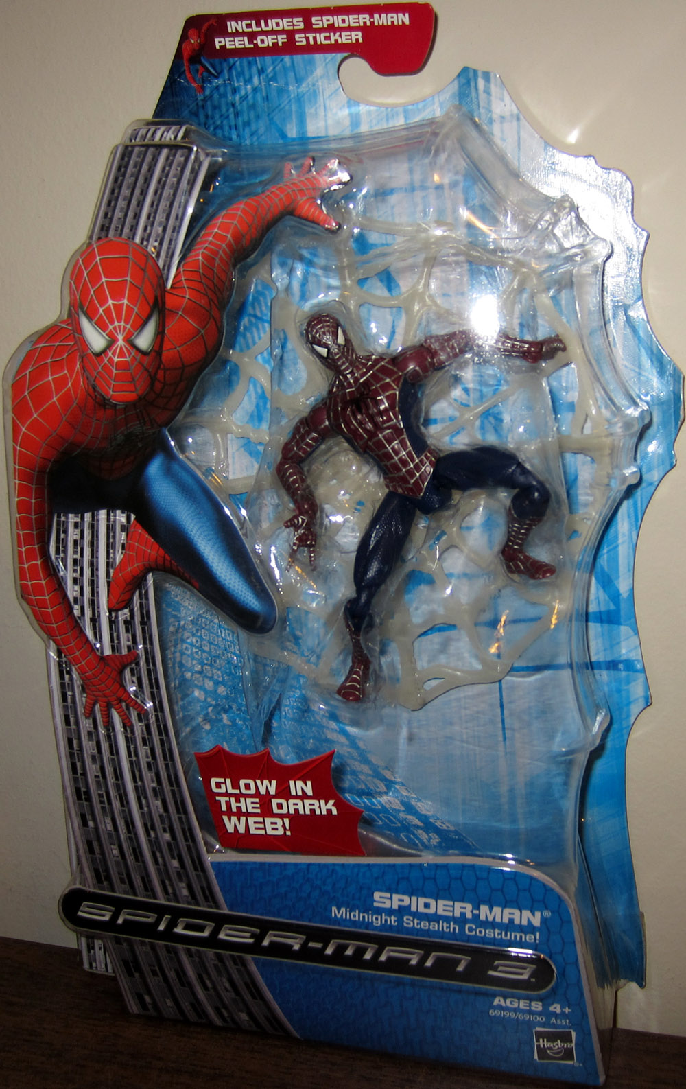 Spider-Man 3 Midnight Stealth Costume Glow Dark Web action ...