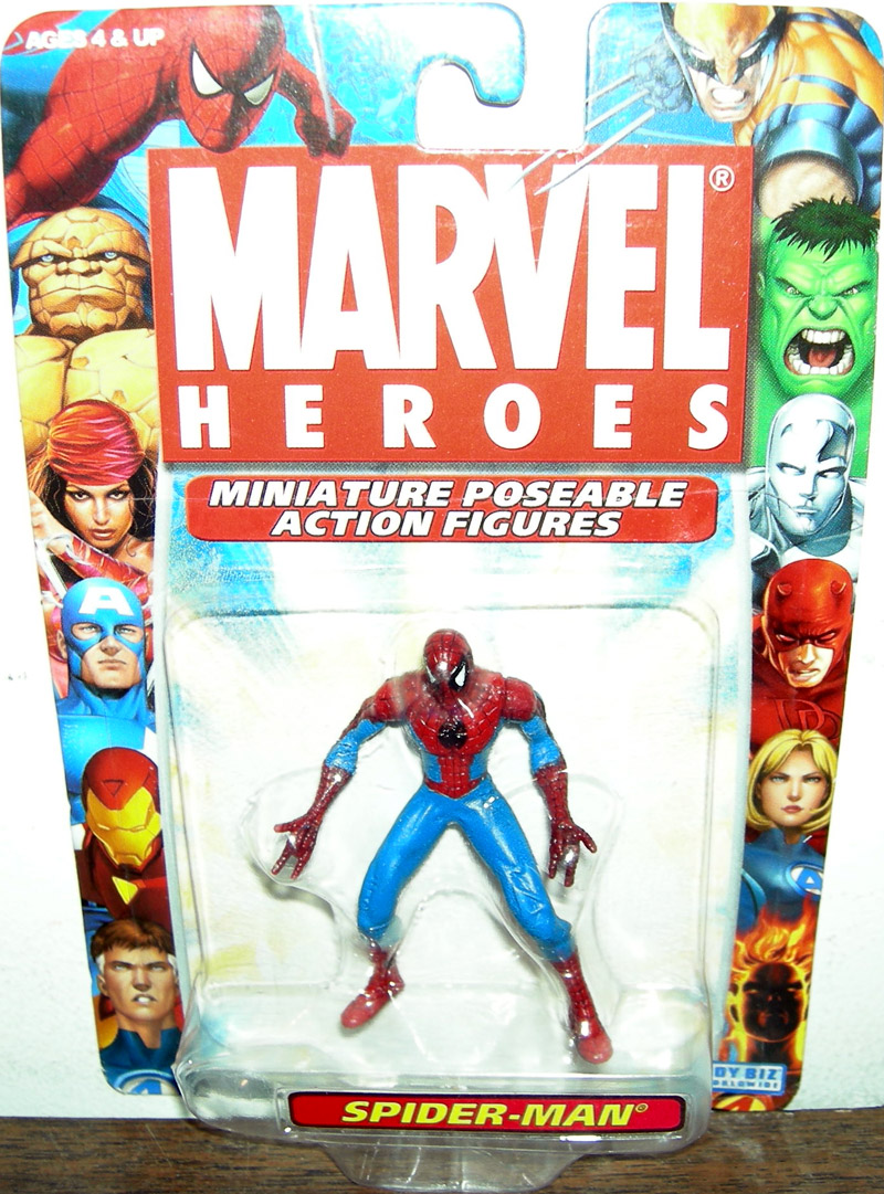 SpiderMan Marvel Heroes Miniature Poseable Action Figure