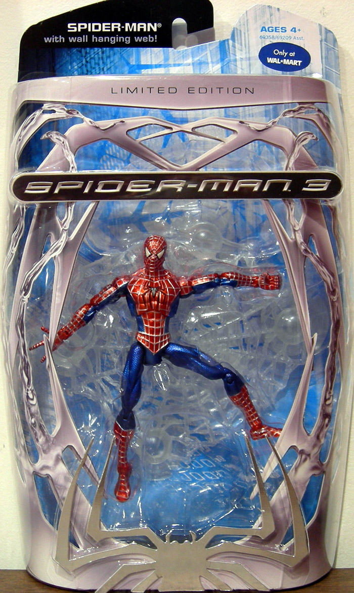 walmart figure spider action man with Spider Limited Wall Man Web Action Figure Hanging Edition