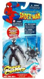 Black Costume Spider-Man Action Figure Spider-Charged Armor Cyber