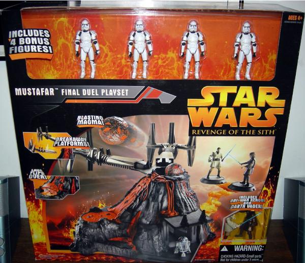 star wars revenge of the sith mustafar final duel playset