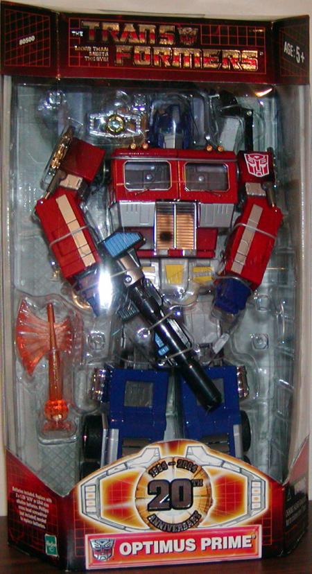 Optimus Prime 20th Anniversary Transformers action figure