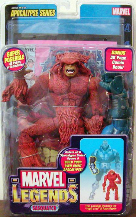 Sasquatch Marvel Legends Action Figure Apocalypse Series Toy Biz