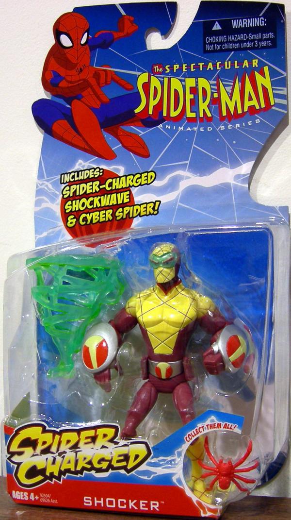 Shocker Spectacular Spider-Man Animated Series Spider Charged action figure