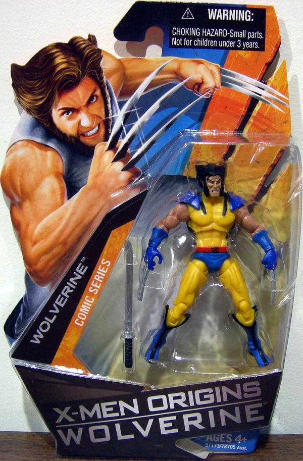 Wolverine X-Men Origins Comic Series Yellow Costume Unmasked Action Figure