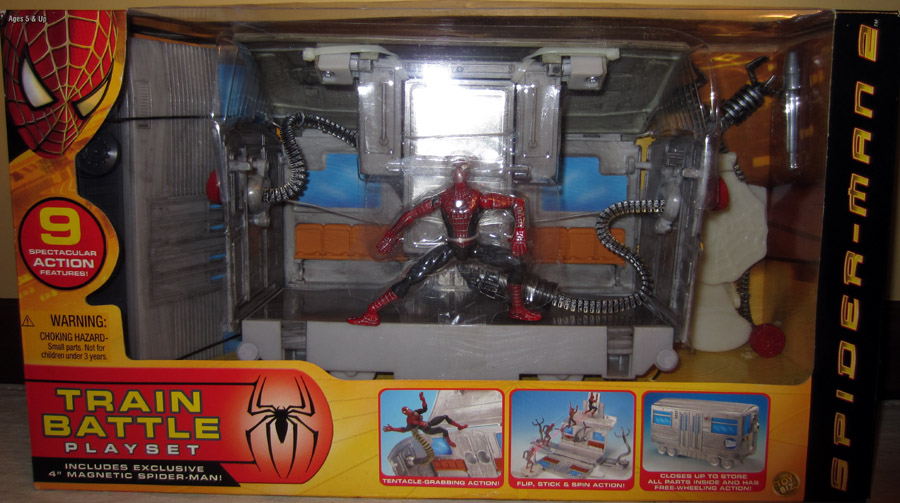 spiderman train toy